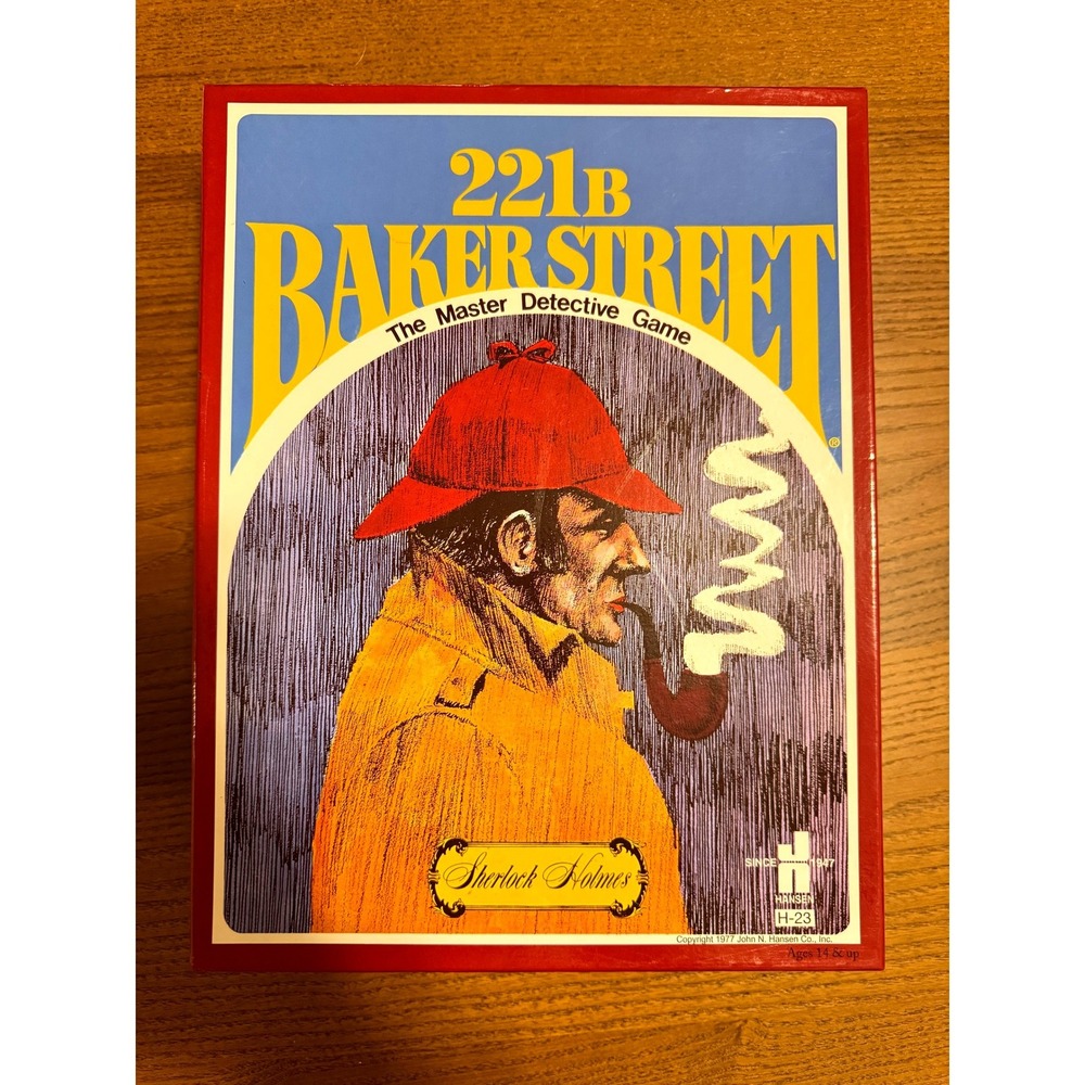 VTG 221B Baker Street Master Detective Game Sherlock Holmes John N Hansen‎ H-23